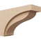 Ekena Millwork 8"W x 24"D x 16"H Classic Helena Rough Cedar Woodgrain TimberThane Corbel, Primed Tan CORUR08X24X16HELRCPR - alternate 1